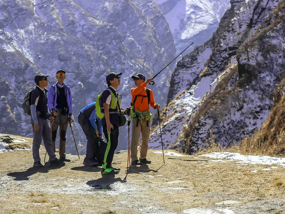 Trekkers at Annapurna