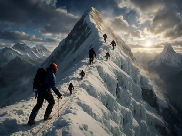 Lobuche East Climbing